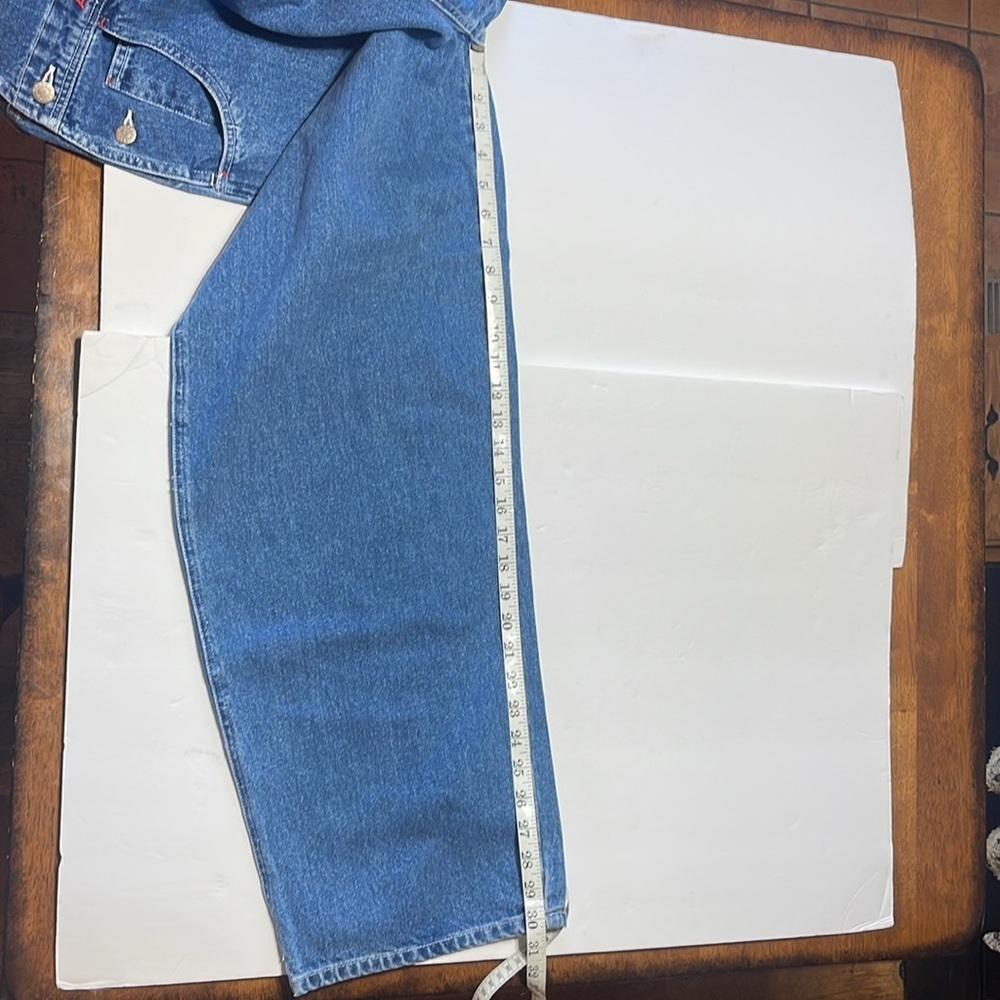 Y2K Disney Blue Jean Overalls - Pluto, Mickey & Donald Duck - size L/XL - Picture 6 of 8